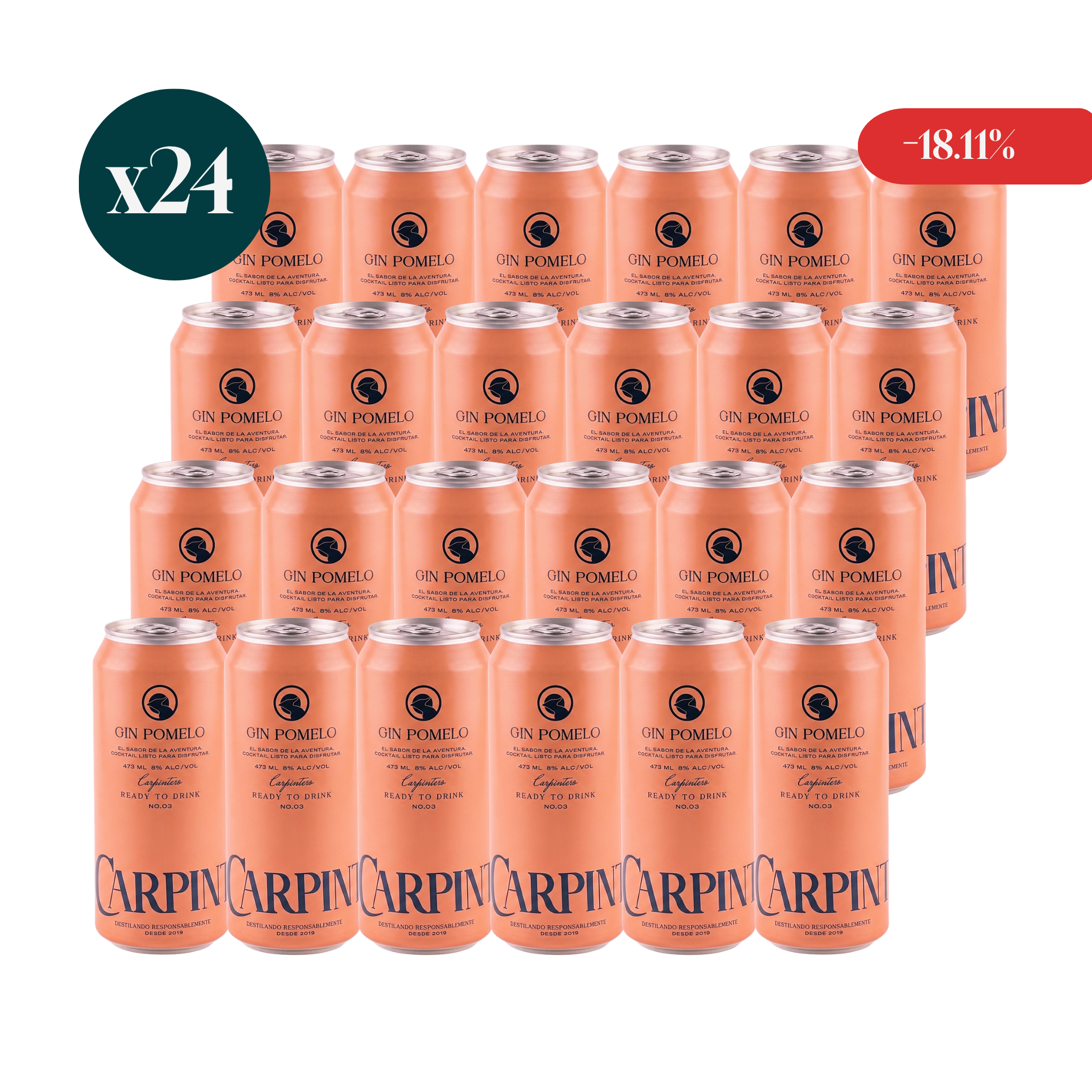 24 pack Gin Pomelo