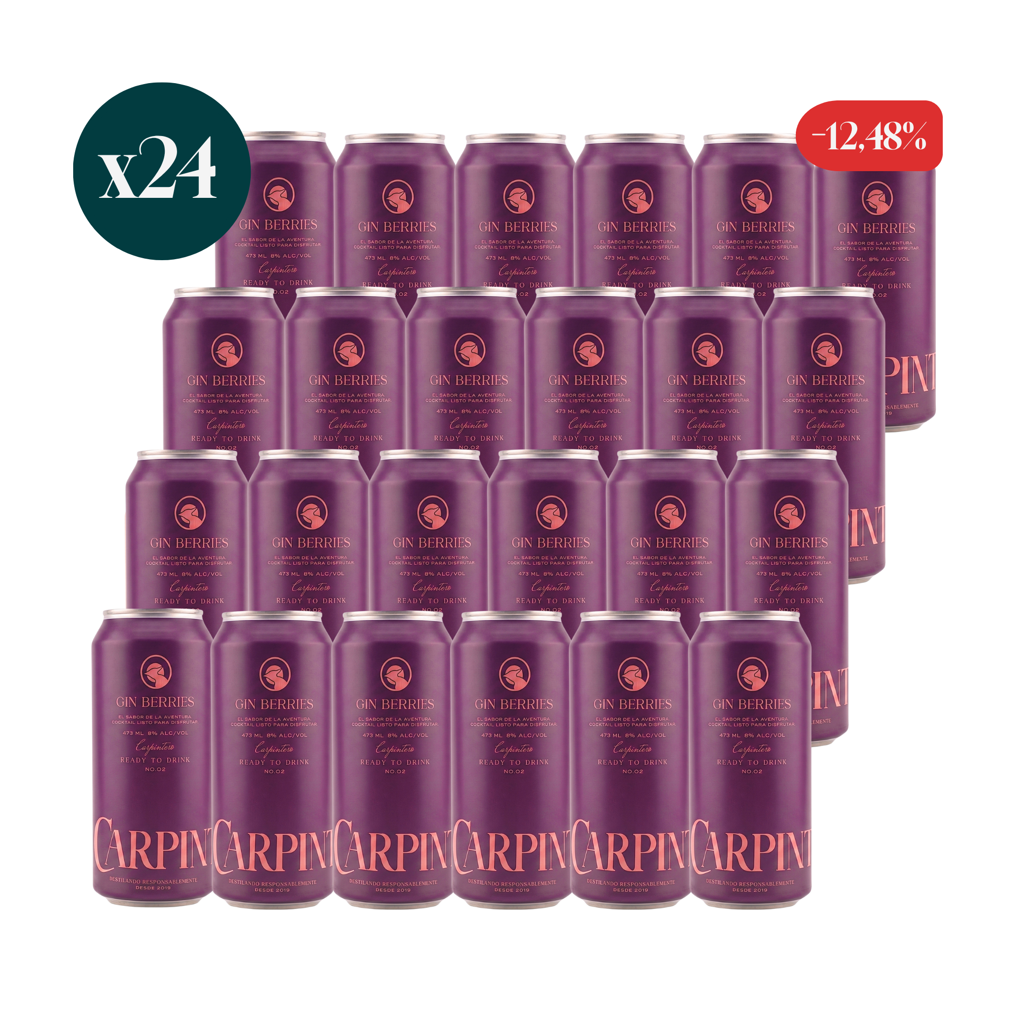 24 pack Gin & Berries