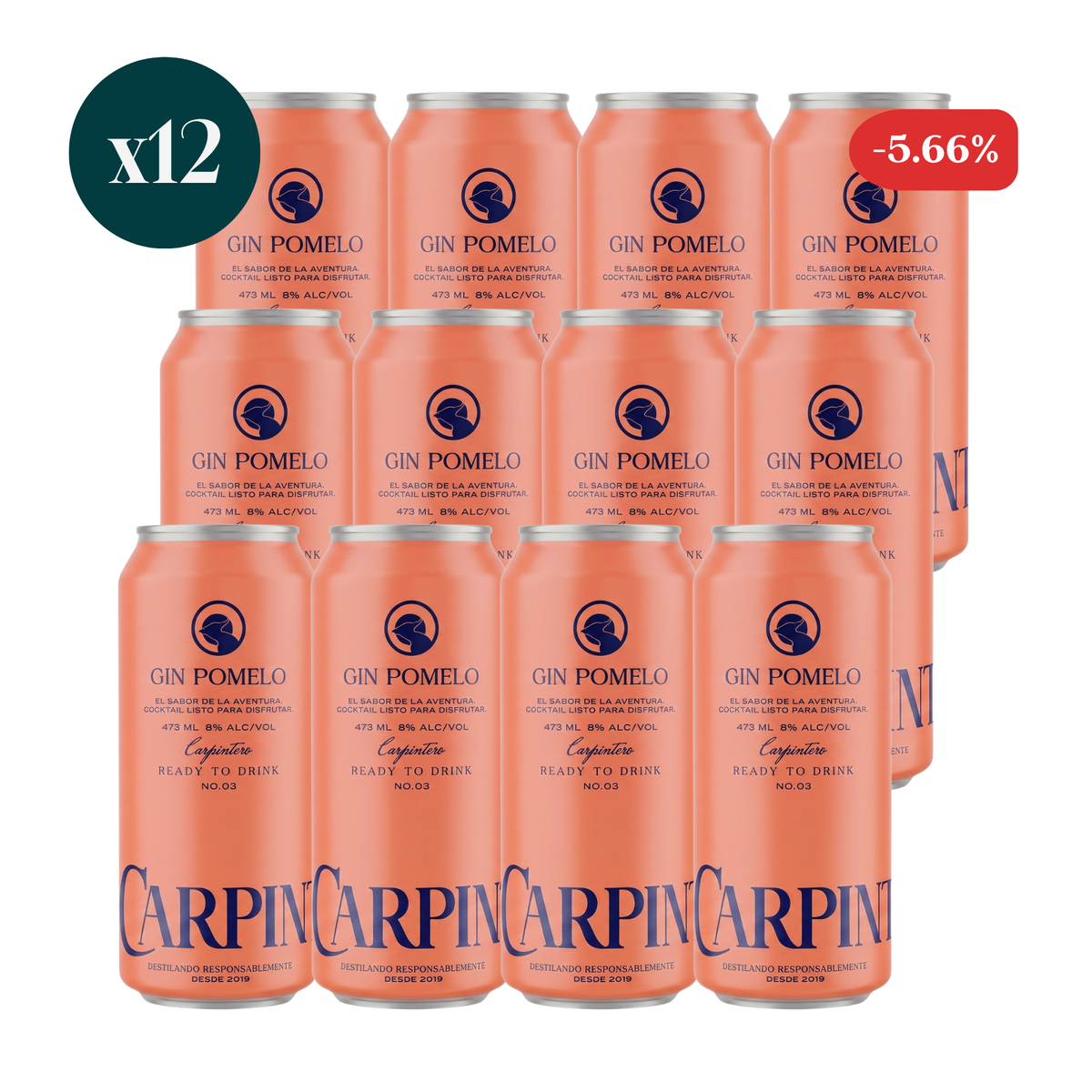 12 pack Gin Pomelo