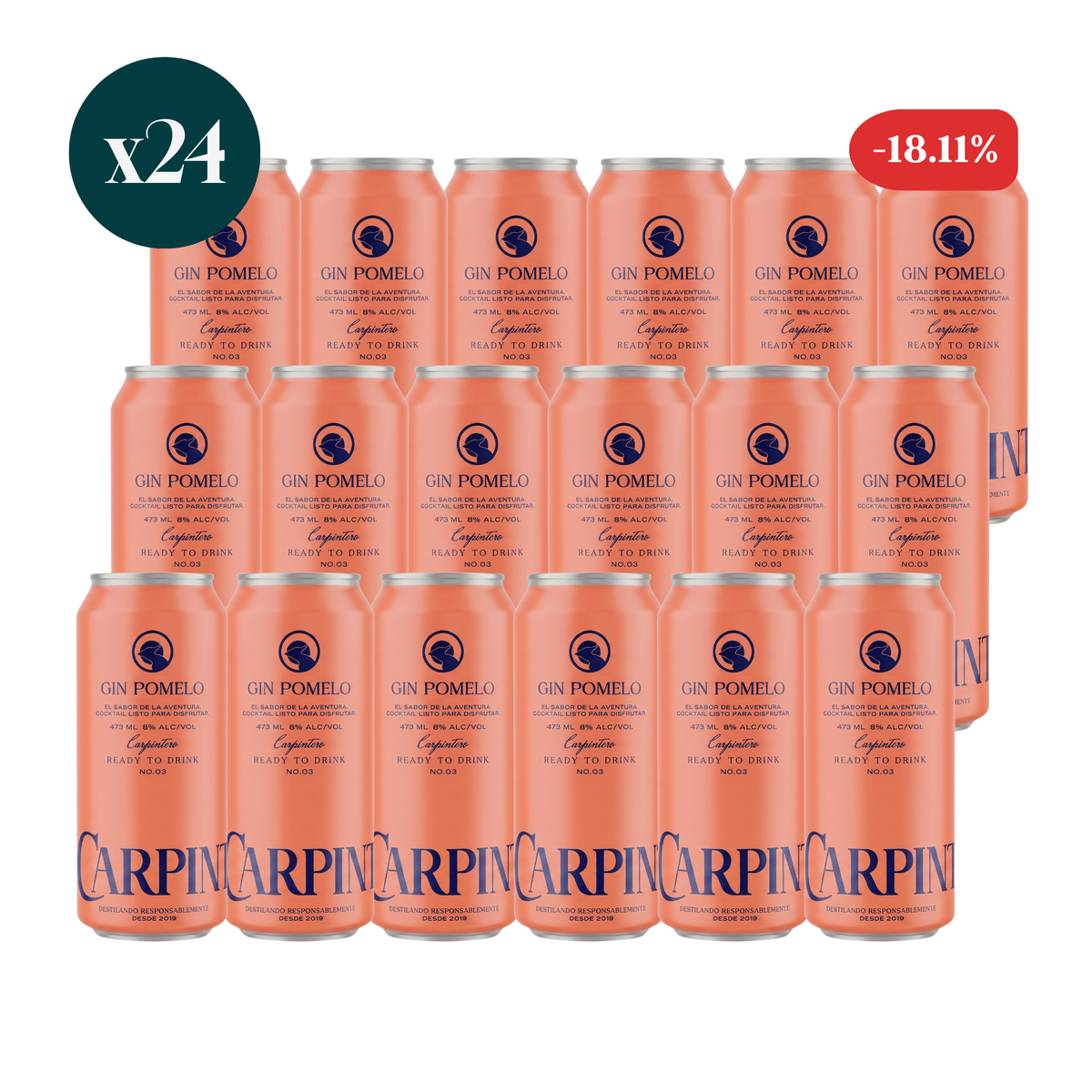 24 pack Gin Pomelo