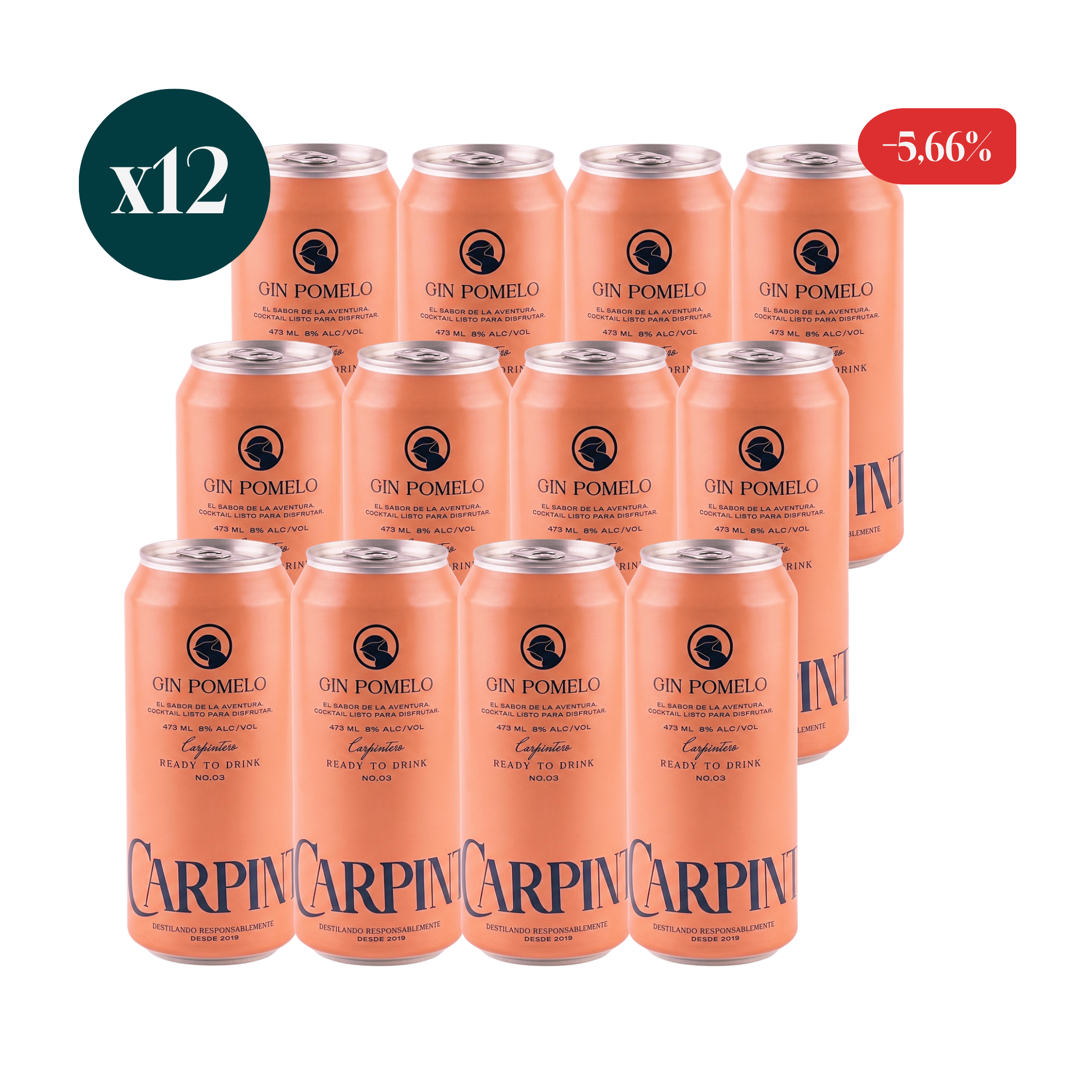 12 pack Gin Pomelo