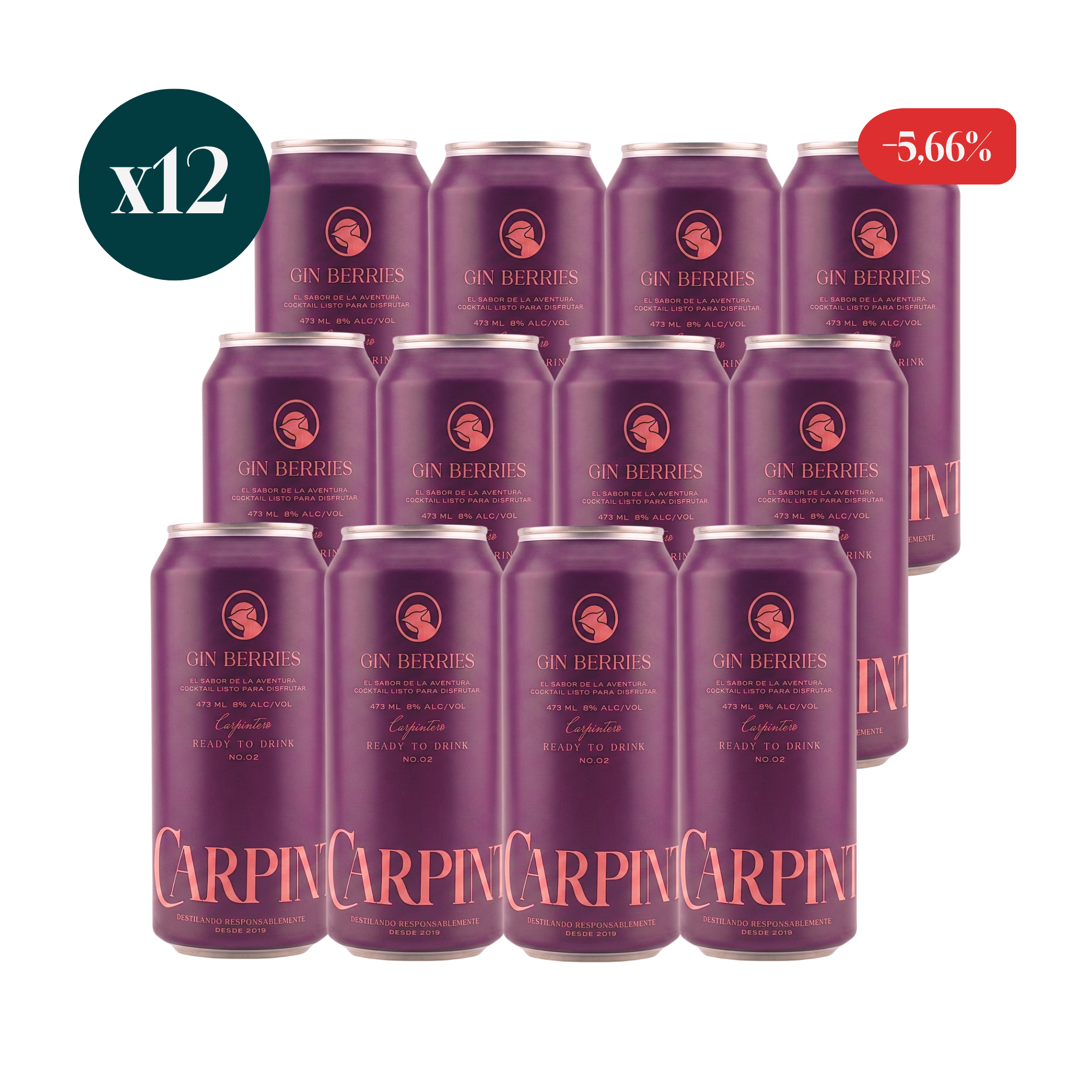 12 pack Gin & Berries