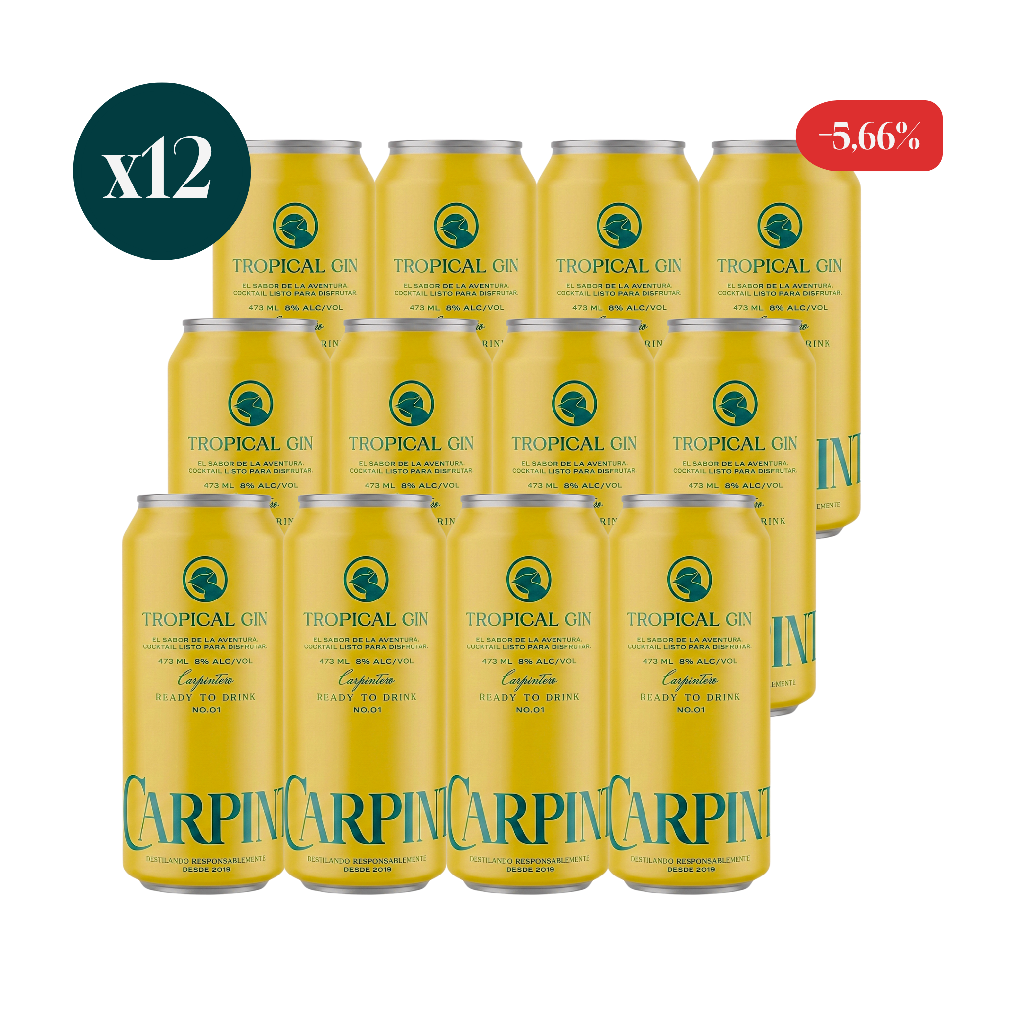 12 pack Tropical Gin
